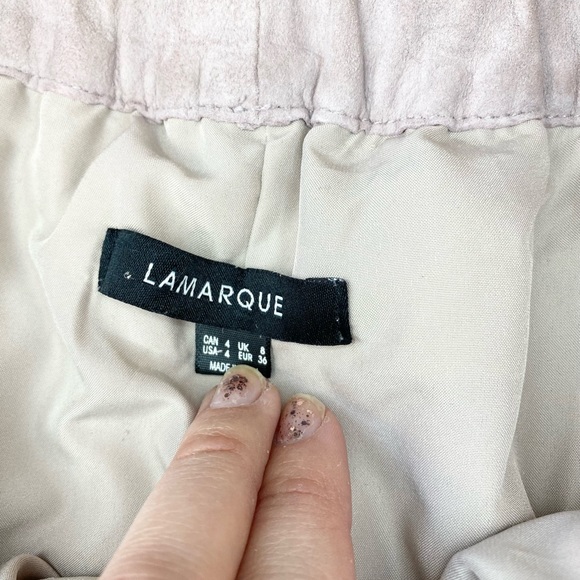 LaMarque Renuka Off-The-Shoulder Suede Top in Lilac - Picture 12 of 13